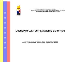 LICENCIATURA EN ENTRENAMIENTO DEPORTIVO - COMPETENCIAS AL T&Eacute;RMINO DE CADA TRAYECTO