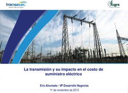 La transmisión y su impacto en el costo de suministro eléctrico - Eric Ahumada - VP Desarrollo Negocios - CIGRE