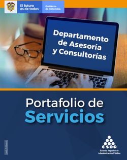Servicios Portafolio de - Departamento de Asesor&iacute;a y Consultor&iacute;as
