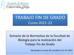 TRABAJO FIN DE GRADO Curso 2021-22 - Extracto de la Normativa de la Facultad de Biología para la realización del - UVIGO