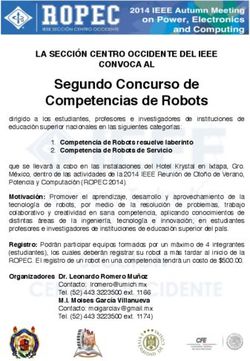 Segundo Concurso de Competencias de Robots !