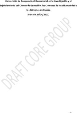 Convención de Cooperación Internacional en la Investigación y el Enjuiciamiento del Crimen de Genocidio, los Crímenes de lesa Humanidad y los ...