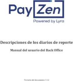 Descripciones de los diarios de reporte - Manual del usuario del Back Office Versión del documento 3.12
