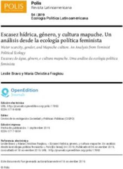 Escasez hídrica, género, y cultura mapuche. Un análisis desde la ecología política feminista