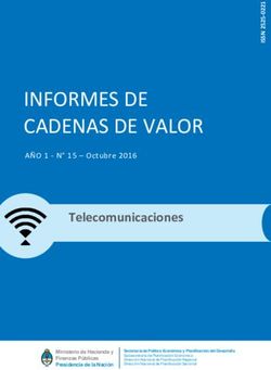INFORMES DE CADENAS DE VALOR - Argentina.gob