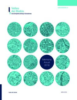 Memoria Anual 2018 - Valles del Biobio