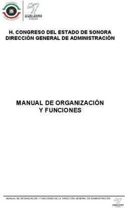 MANUAL DE ORGANIZACIÓN Y FUNCIONES - H. CONGRESO DEL ESTADO DE SONORA DIRECCIÓN GENERAL DE ADMINISTRACIÓN