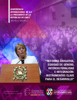 REFORMA EDUCATIVA, EQUIDAD DE G&Eacute;NERO, INTERCULTURALIDAD E INTEGRACI&Oacute;N: INSTRUMENTOS CLAVE PARA EL DESARROLLO