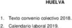HUELVA 1. Texto convenio colectivo 2018. 2. Calendario laboral 2019.