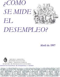 COMO SE MIDE EL DESEMPLEO? - Abril de 1997