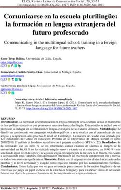 Comunicarse en la escuela pluriling&uuml;e: la formaci&oacute;n en lengua extranjera del futuro profesorado