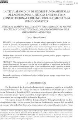 LA TITULARIDAD DE DERECHOS FUNDAMENTALES DE LAS PERSONAS JURÍDICAS EN EL SISTEMA CONSTITUCIONAL CHILENO: PROLEGÓMENO PARA UNA DOGMÁTICA - Dialnet
