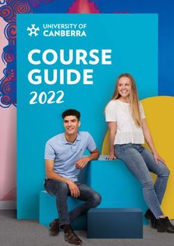 UNIVERSITY OF CANBERRA COURSE GUIDE 2022