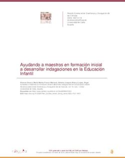 Ayudando a maestros en formaci&oacute;n inicial a desarrollar indagaciones en la Educaci&oacute;n Infantil