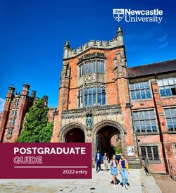 POSTGRADUATE GUIDE 2022 - Newcastle University
