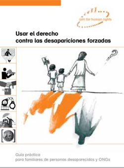 Usar el derecho contra las desapariciones forzadas - Guía práctica para familiares de personas desaparecidas y ONGs