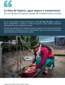 La falta de higiene, agua segura y saneamiento - UNICEF