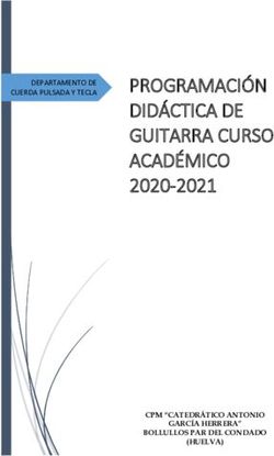 PROGRAMACI&Oacute;N DID&Aacute;CTICA DE GUITARRA CURSO ACAD&Eacute;MICO - 2020-2021 DEPARTAMENTO DE CUERDA PULSADA Y TECLA