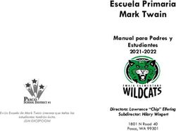 Escuela Primaria Mark Twain - Manual para Padres y Estudiantes 2021-2022