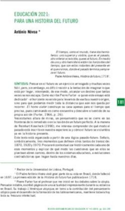 EDUCACI&Oacute;N 2021: PARA UNA HISTORIA DEL FUTURO - Revista ...