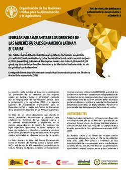LEGISLAR PARA GARANTIZAR LOS DERECHOS DE LAS MUJERES RURALES EN AM&Eacute;RICA LATINA Y EL CARIBE