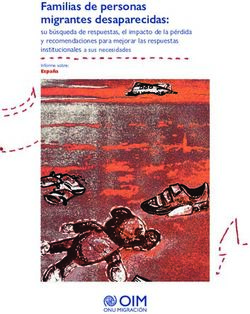 Familias de personas migrantes desaparecidas: su búsqueda de respuestas, el impacto de la pérdida y recomendaciones para mejorar las respuestas ...