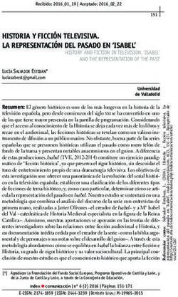 HISTORIA Y FICCI&Oacute;N TELEVISIVA. LA REPRESENTACI&Oacute;N DEL PASADO EN 'ISABEL' - About Open Academic Journals Index