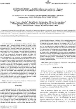 BIOFERTILIZANTES EN LA SUCESI&Oacute;N Canavalia ensiformis - Solanum