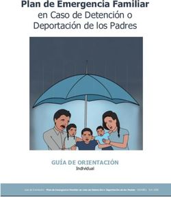 Plan de Emergencia Familiar - en Caso de Detención o Deportación de los Padres - GUÍA DE ORIENTACIÓN - Eastside for All