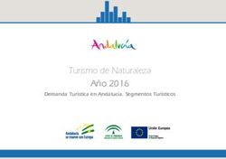 Turismo de Naturaleza - Año 2016 Demanda Turística en Andalucía. Segmentos Turísticos - Junta de Andalucía