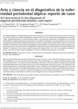 Arte y ciencia en el diagnóstico de la enfer-medad periodontal atípica: reporte de caso - SciELO España
