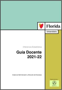 Guía Docente 2021-22 Inferencia Estadística - Florida Universitaria