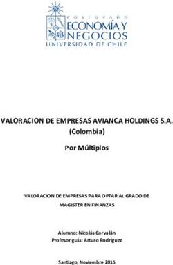 VALORACION DE EMPRESAS AVIANCA HOLDINGS S.A - (Colombia) Por M&uacute;ltiplos VALORACION DE EMPRESAS PARA OPTAR AL GRADO DE MAGISTER EN FINANZAS Alumno: ...