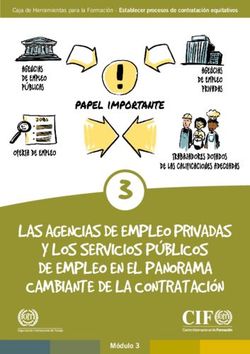 3 LAS AGENCIAS DE EMPLEO PRIVADAS Y LOS SERVICIOS PÚBLICOS DE EMPLEO EN EL PANORAMA CAMBIANTE DE LA CONTRATACIÓN - ILO
