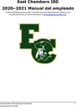 East Chambers ISD 2020-2021 Manual del empleado
