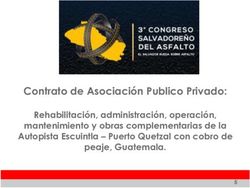 Contrato de Asociaci&oacute;n Publico Privado: Rehabilitaci&oacute;n, administraci&oacute;n, operaci&oacute;n, mantenimiento y obras complementarias de la Autopista ...