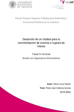 Desarrollo de un chatbot para la recomendación de eventos o lugares de interés - RiuNet