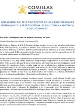 DECLARACI&Oacute;N DEL GRUPO DE BIO&Eacute;TICA DE UNIJES (UNIVERSIDADES JESUITAS) ANTE LA PROPOSICI&Oacute;N DE LEY DE EUTANASIA APROBADA POR EL CONGRESO