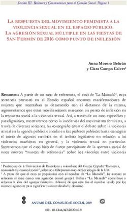 LA RESPUESTA DEL MOVIMIENTO FEMINISTA A LA VIOLENCIA SEXUAL EN EL ESPACIO PÚBLICO. LA AGRESIÓN SEXUAL MÚLTIPLE EN LAS FIESTAS DE SAN FERMÍN DE ...