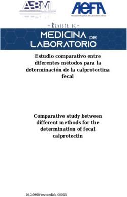 Estudio comparativo entre diferentes m&eacute;todos para la determinaci&oacute;n de la calprotectina fecal Comparative study between different methods for the ...