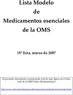 Lista Modelo De Medicamentos Esenciales De La OMS