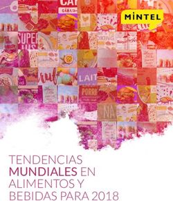TENDENCIAS MUNDIALES EN ALIMENTOS Y BEBIDAS PARA 2018
