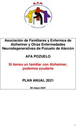 AFA POZUELO PLAN ANUAL 2021 - Asociaci&oacute;n de Familiares y Enfermos de Alzheimer y Otras Enfermedades Neurodegenerativas de Pozuelo de Alarc&oacute;n Si ...