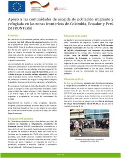Apoyo a las comunidades de acogida de poblaci&oacute;n migrante y refugiada en las zonas fronterizas de Colombia, Ecuador y Per&uacute;
