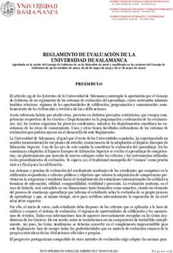 REGLAMENTO DE EVALUACI&Oacute;N DE LA UNIVERSIDAD DE SALAMANCA