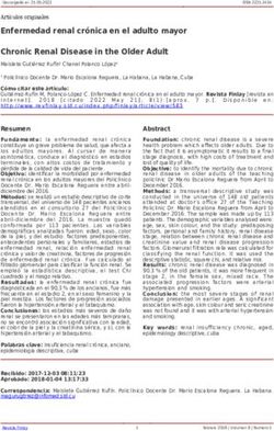 Enfermedad renal cr&oacute;nica en el adulto mayor Chronic Renal Disease in the Older Adult