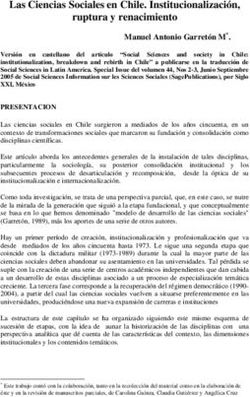 Las Ciencias Sociales en Chile. Institucionalizaci&oacute;n, ruptura y renacimiento