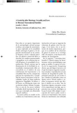 A Courtship after Marriage: Sexuality and Love in Mexican Transnational Families Jennifer S. Hirsch Berkeley, University of California Press, 2003