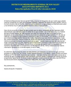 DISTRITO DE MEJORAMIENTO GENERAL DE SUN VALLEY AGUA POTABLE REPORTE 2021