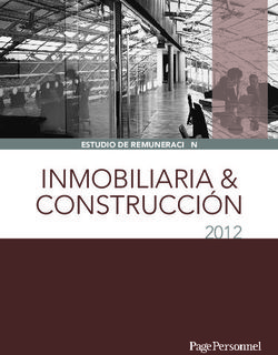 INMOBILIARIA & CONSTRUCCI&Oacute;N - 2012 ESTUDIO DE REMUNERACI&Oacute;N
